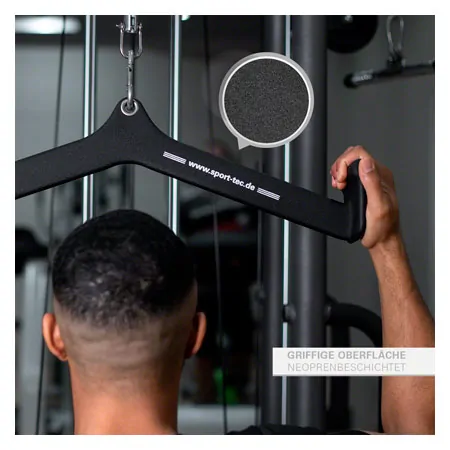 Sport-Tec ergonomic lat pull and rowing handle, 61x10 cm
