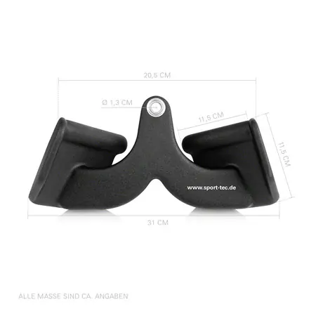 Sport-Tec ergonomic rowing handle, 31x11 cm