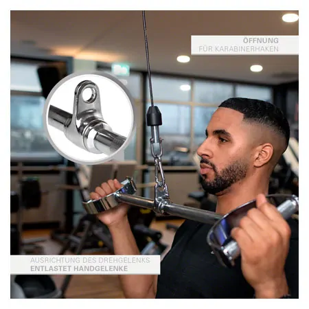 Lat bar grip, 82 cm