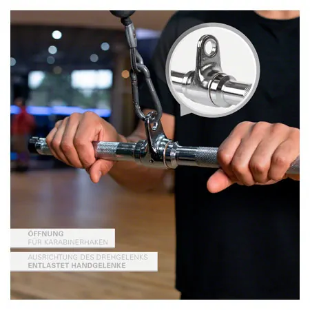 Tricep bar hollow, 45 cm
