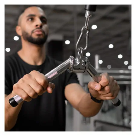 Triceps bar, W-shape