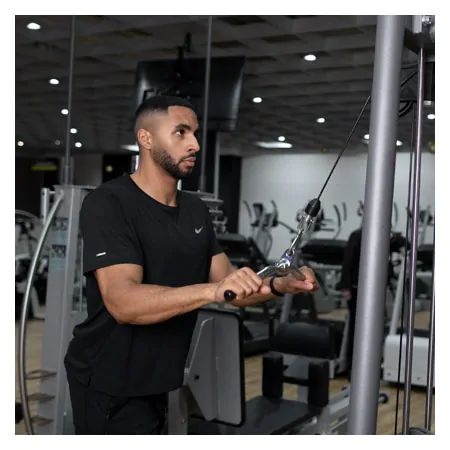 Half round triceps handle, 45 cm