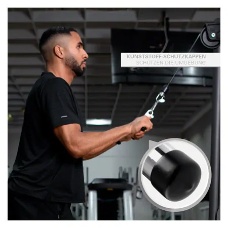 Half round triceps handle, 45 cm