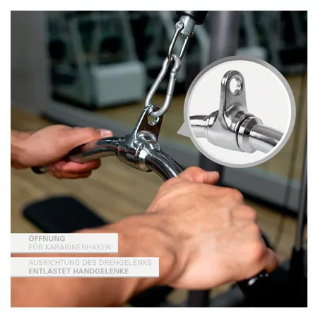 Half round triceps handle, 45 cm