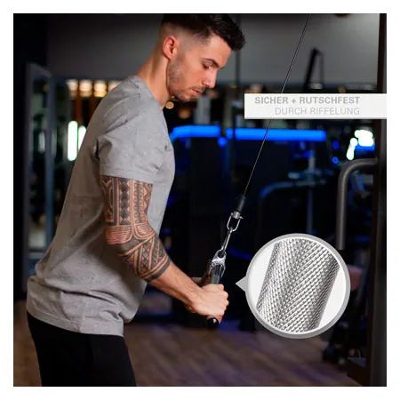 Triceps bar W-shape, curved