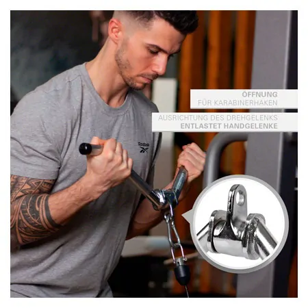 Triceps bar W-shape, curved