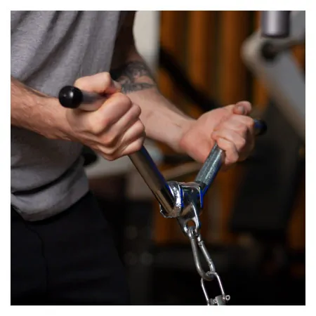 Triceps bar W-shape, curved