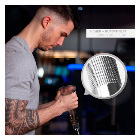 Large mushroom gripp with flexible eyelet