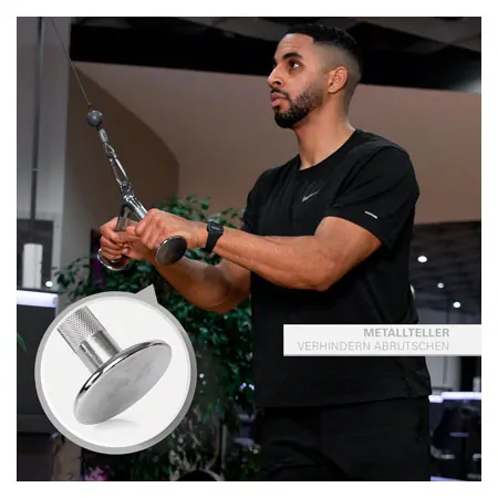 Mushroom-shaped triceps handle
