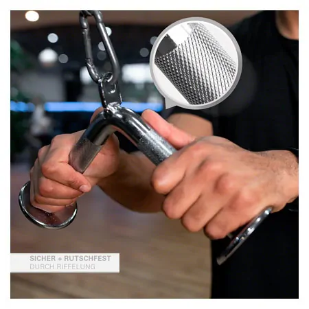 Mushroom-shaped triceps handle