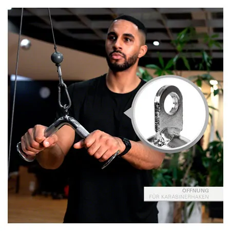 Mushroom-shaped triceps handle