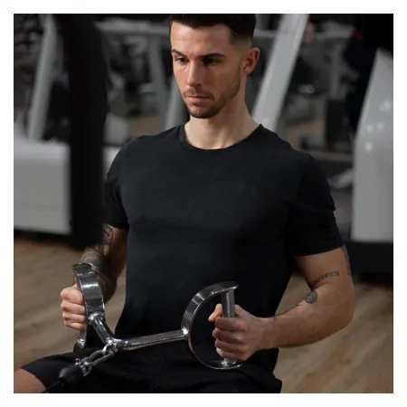 Triceps cable grip, V-shape