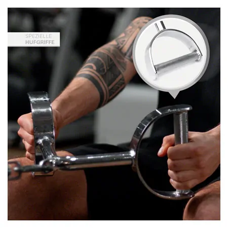Triceps cable grip, V-shape