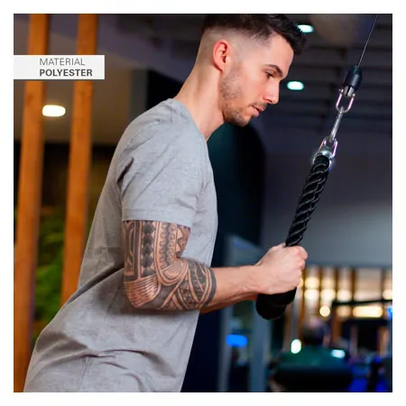 Triceps rope, black, 65 cm