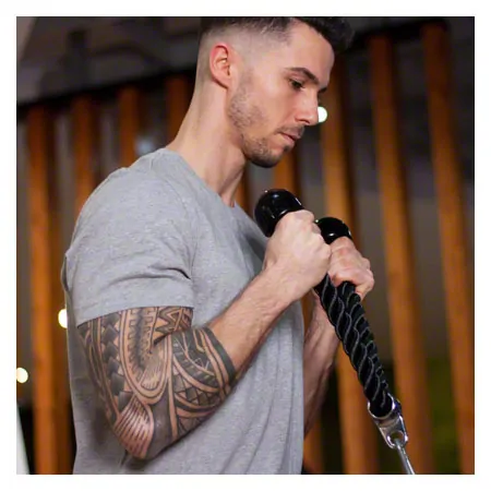 Triceps rope, black, 65 cm