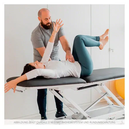 Ferrox therapy table Chagall 2 Neo with wheel lifting system