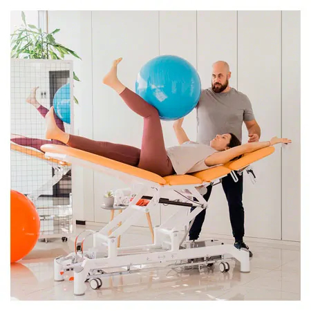 Ferrox therapy table Chagall 5 Neo with wheel lifting system and all-round switch