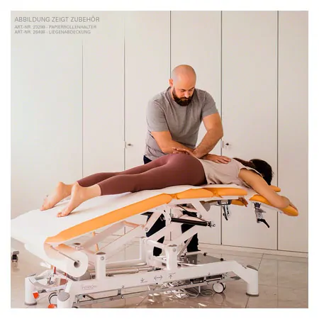 Ferrox therapy table Chagall 5 Neo with wheel lifting system and all-round switch