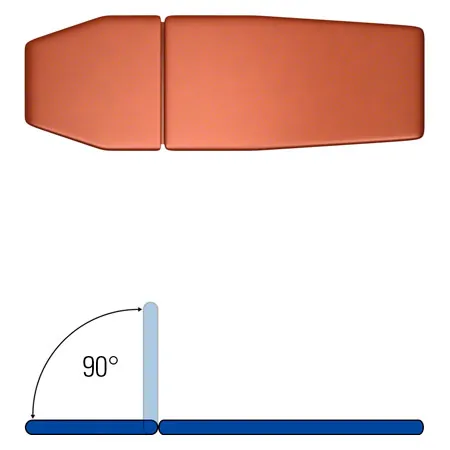 HWK therapy couch solid Colmar battery 2-piece, width: 65 cm