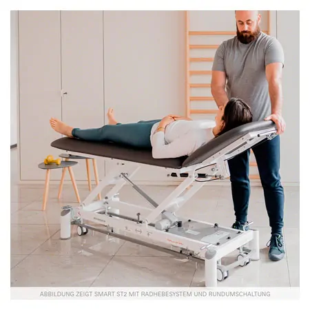 Therapy couch Smart ST2 with wheel lifting system