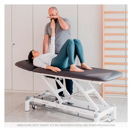Therapy couch Smart ST2 with wheel lifting system