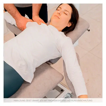 Therapy couch Smart ST4 with wheel lifting system and all-round control