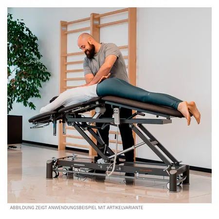 Therapy couch Smart ST3 DS roof position, wheel-lifting system and all-round control