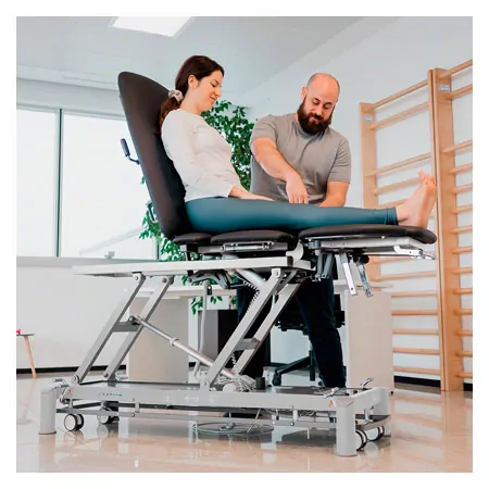 Therapy couch Smart ST5 DS roof position, wheel lifting system and all-round control