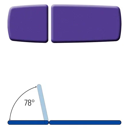 Lojer examination couch Capre E2 Electric 2-piece., width 68 cm