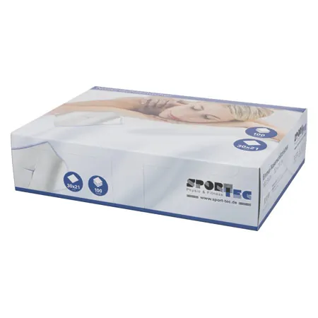 Disposable nose slit cloths, 30x21 cm, 100s set, in a dispenser box