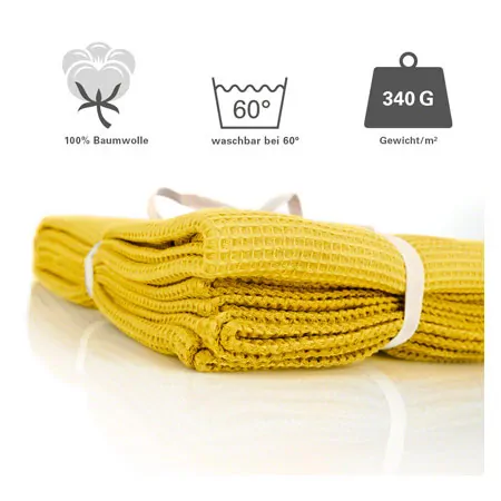 Pique-ceiling with decorative stitch bordering, 210x150 cm