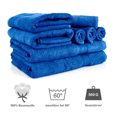 Towel set 8 pcs., 4 pieces 30x30 cm  2 pieces 140x70 cm and 2 pieces 100x50 cm