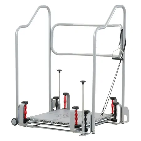 Posturomed 202 with railings, 60x60 cm, silver