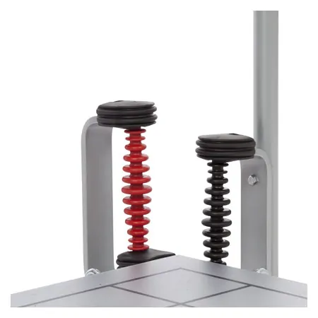 Posturomed 202 with railings, 60x60 cm, silver
