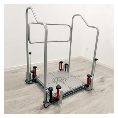 Posturomed 202 with railings, 60x60 cm, silver