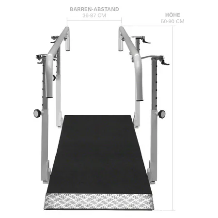 Parallel bars exclusive, extra deep, beam length 3 m made of metal