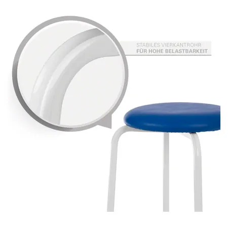 Gymnastics stool Exclusive with upholstery,  38 cm