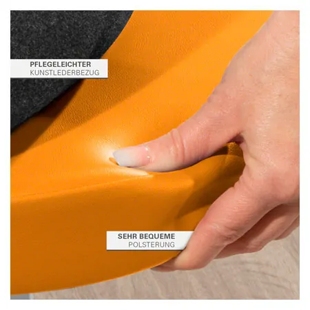 Rotatory stool exclusive with comfort padding and wheels