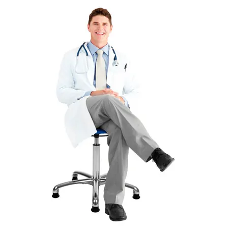 Swivel stool exclusive with comfort padding and glides