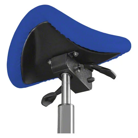 Saddle stool with cushion, exclusive with wheels