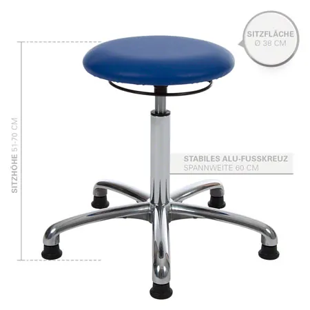 Swivel stool exclusive with padding and glides