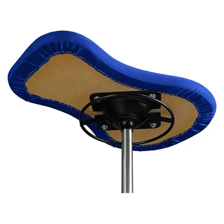 Therapy stool with cushion, standard with glides