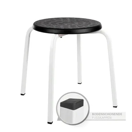 Exclusive multi-purpose stool with PU seat  34 cm