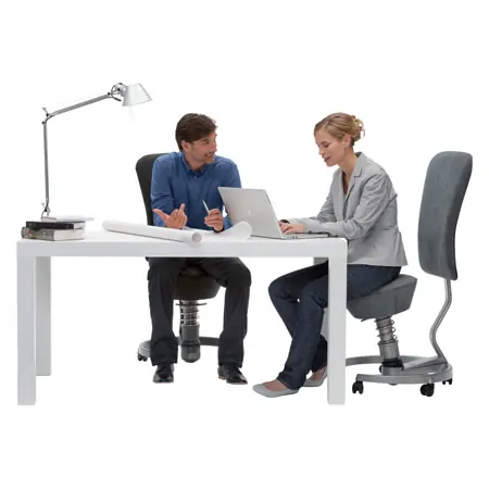 Swopper Work 3D Active office chair with a backrest, 50-120 kg, black