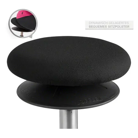 Ergo rocking stool standard,  30 cm, black