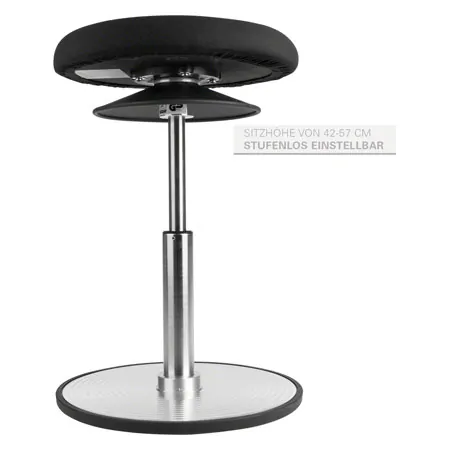 Ergo rocking stool maxi,  37 cm, black