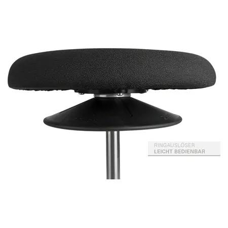 Ergo rocking stool maxi,  37 cm, black