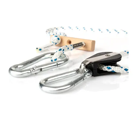 Wire rope with snap hook, 115-200 cm
