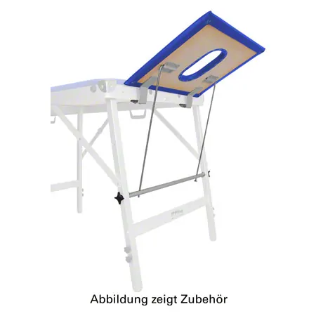 Headboard with nostril for portable massage table Karat