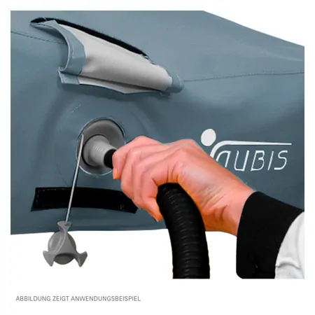 Electric pump with battery pack for Nubis massage tables